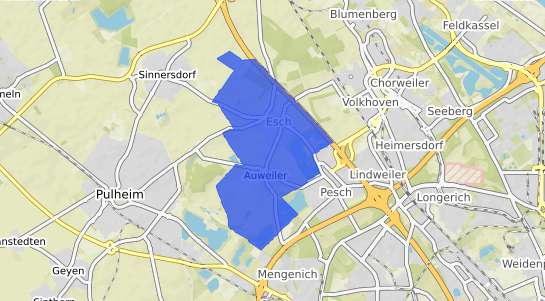 Bodenrichtwertkarte K&ouml;ln Esch Auweiler
